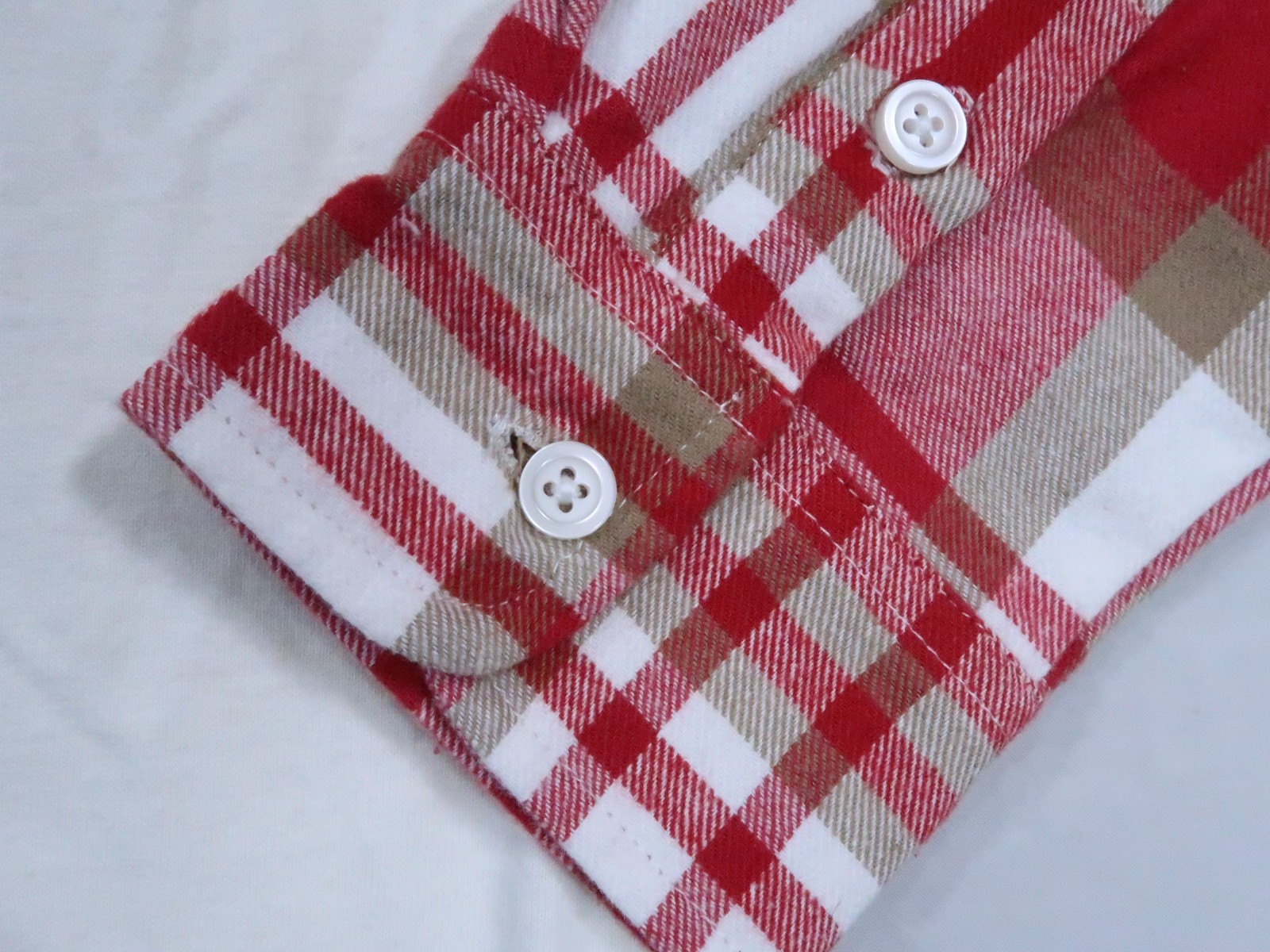 New Harvard University T-shirt Flannel button cuff Mens Large long sleeve crew gallery
