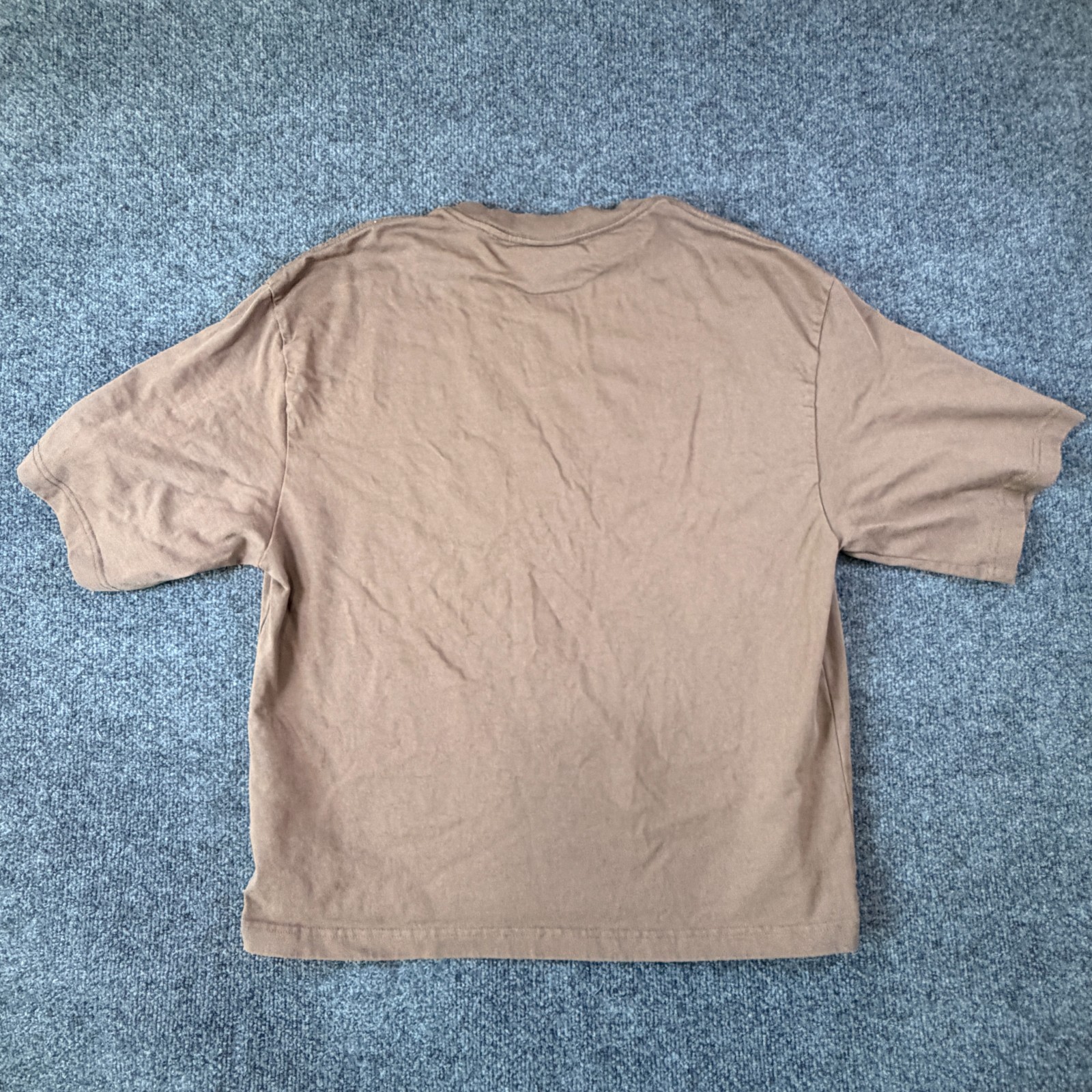 H&M T Shirt Mens Medium Brown Oversized Fit Everyday Wear Short Sleeve Cotton gallery