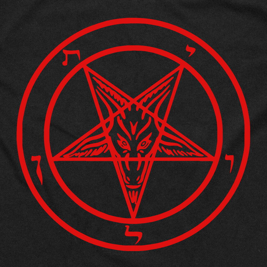 Pentagram T Shirt Punk Occult Gothic Satan Metal Baphomet Satanic Goat Skull Tee gallery
