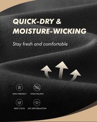 3 Pack Workout Mens Shirts – Quick Dry Causal Moisture Wicking Work Gym Athle…