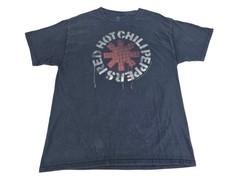 Vintage Y2K 2000 Red Hot Chilli Peppers Band Shirt Large Motion Logo Punk