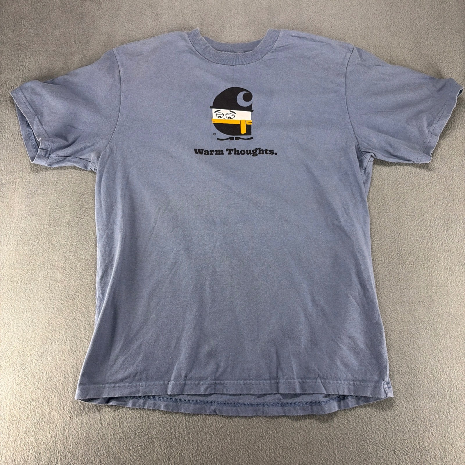 Carhartt WIP "Warm Thoughts" Graphic Tee Blue Size Medium Streetwear gallery