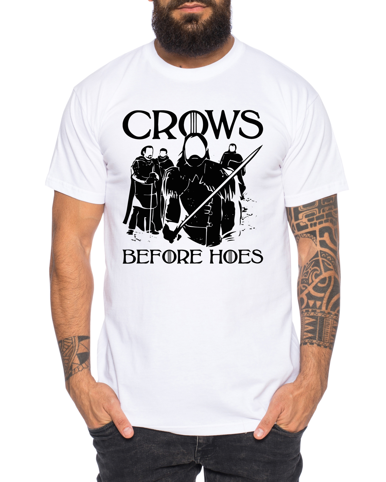 Crows Men’s Game T-Shirt Cool Thrones Shirt