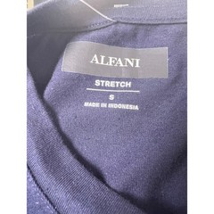 Alfani Mens Dark Navy AlfaTech Stretch Crew Neck T Shirt Sz Small NWT