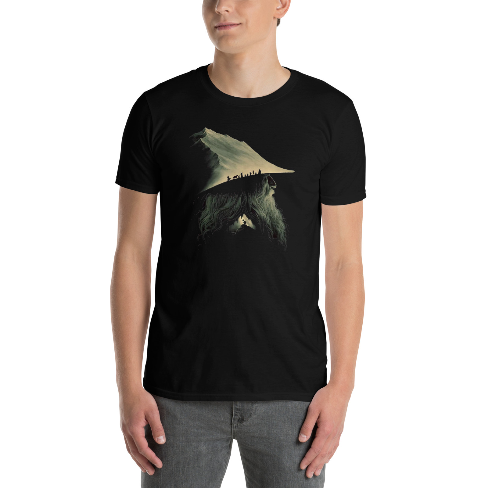 SMOKING GANDALF, HOBBIT, LORD OF THE RINGS, N0-LOGO, PRINTED T-SHIRT gallery