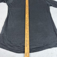 NM Luxury Essentials Linen Popover Top Mens XS/ S V Neck Semi Sheer Quiet Luxury