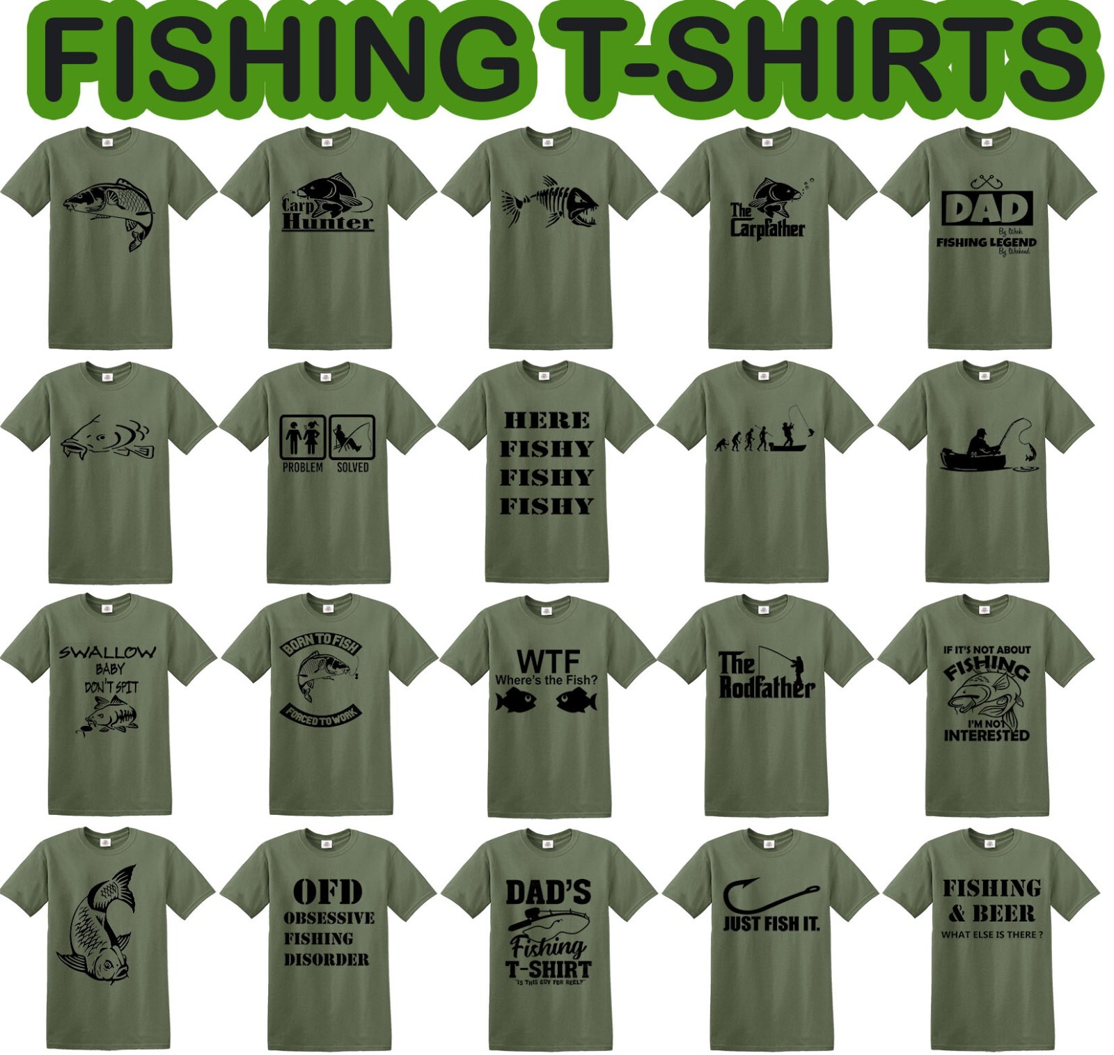 Fishing T-Shirt Gifts for Men- Fisherman Clothing Koi Dad Fathers Day Carp Tee