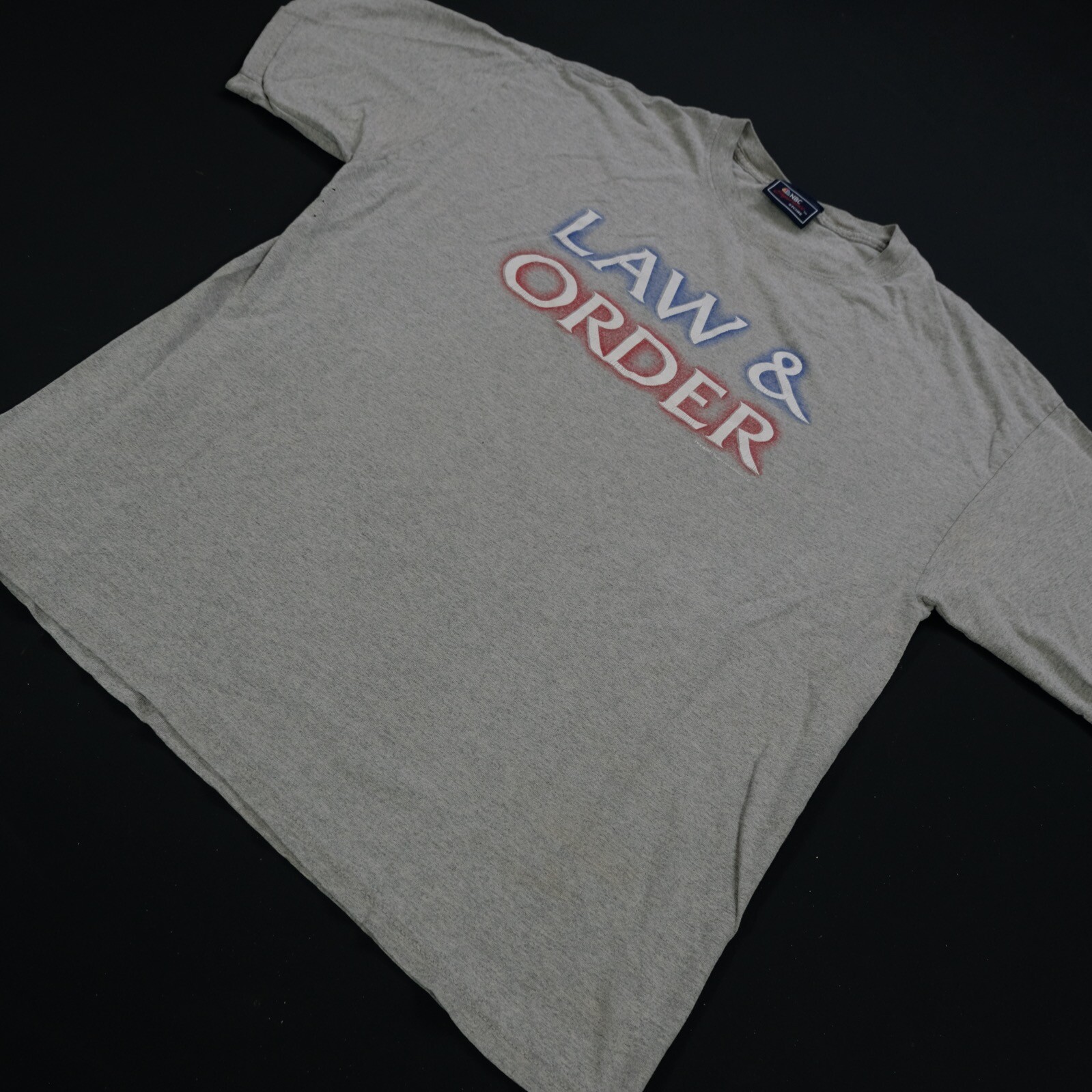 Rare VTG NBC Experience Store Law & Order 2001 T Shirt 90s 2000s TV Show Gray gallery