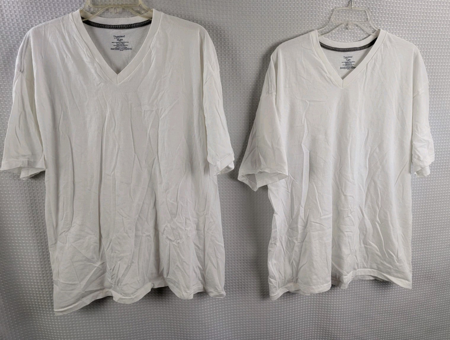 Jockey Thorobred TWO V-Neck White Cotton T-shirt NWOT Size XXL gallery