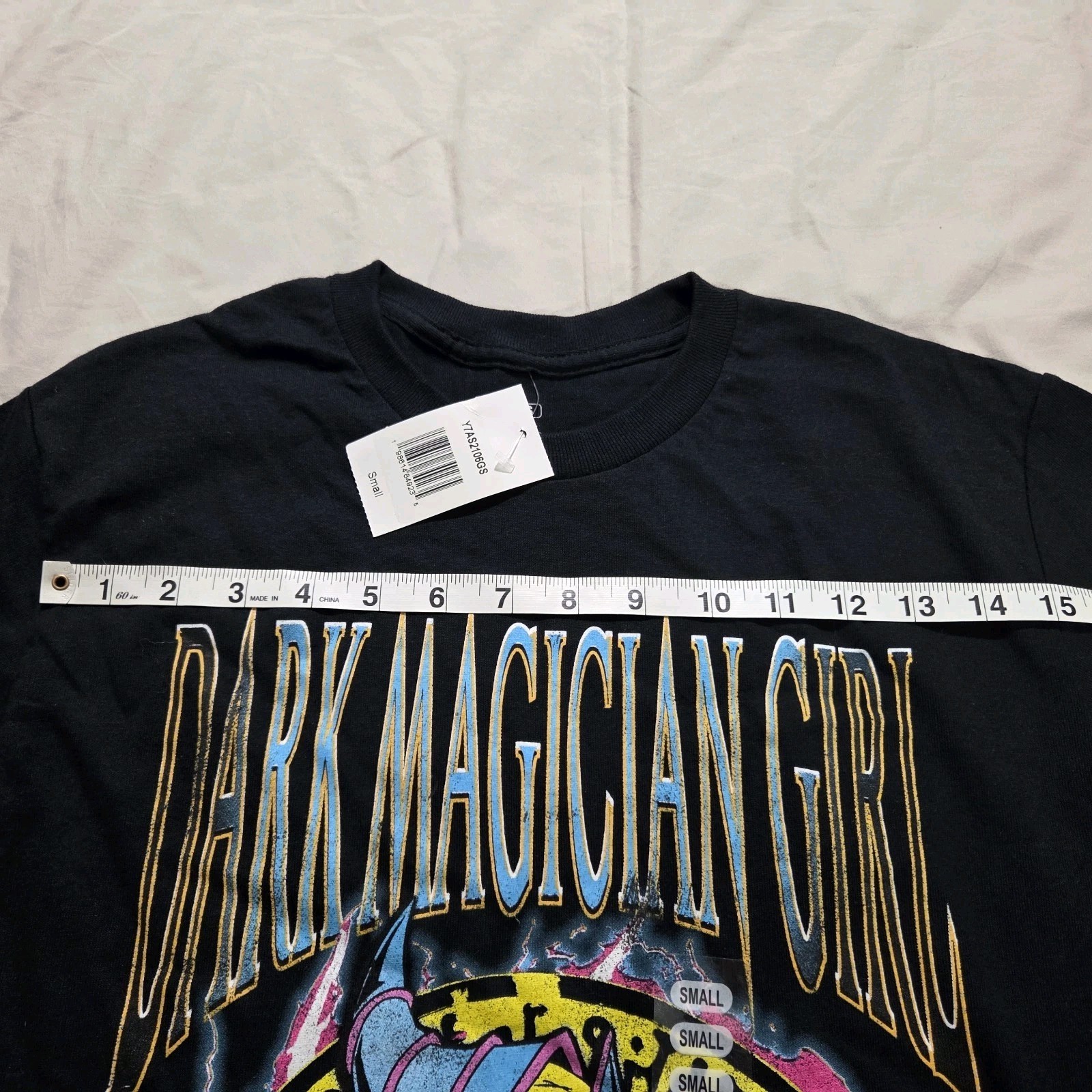 Mens Sz Small NWT Yugioh Dark Magician Girl Graphic T-Shirt BLK Ripple Junction gallery