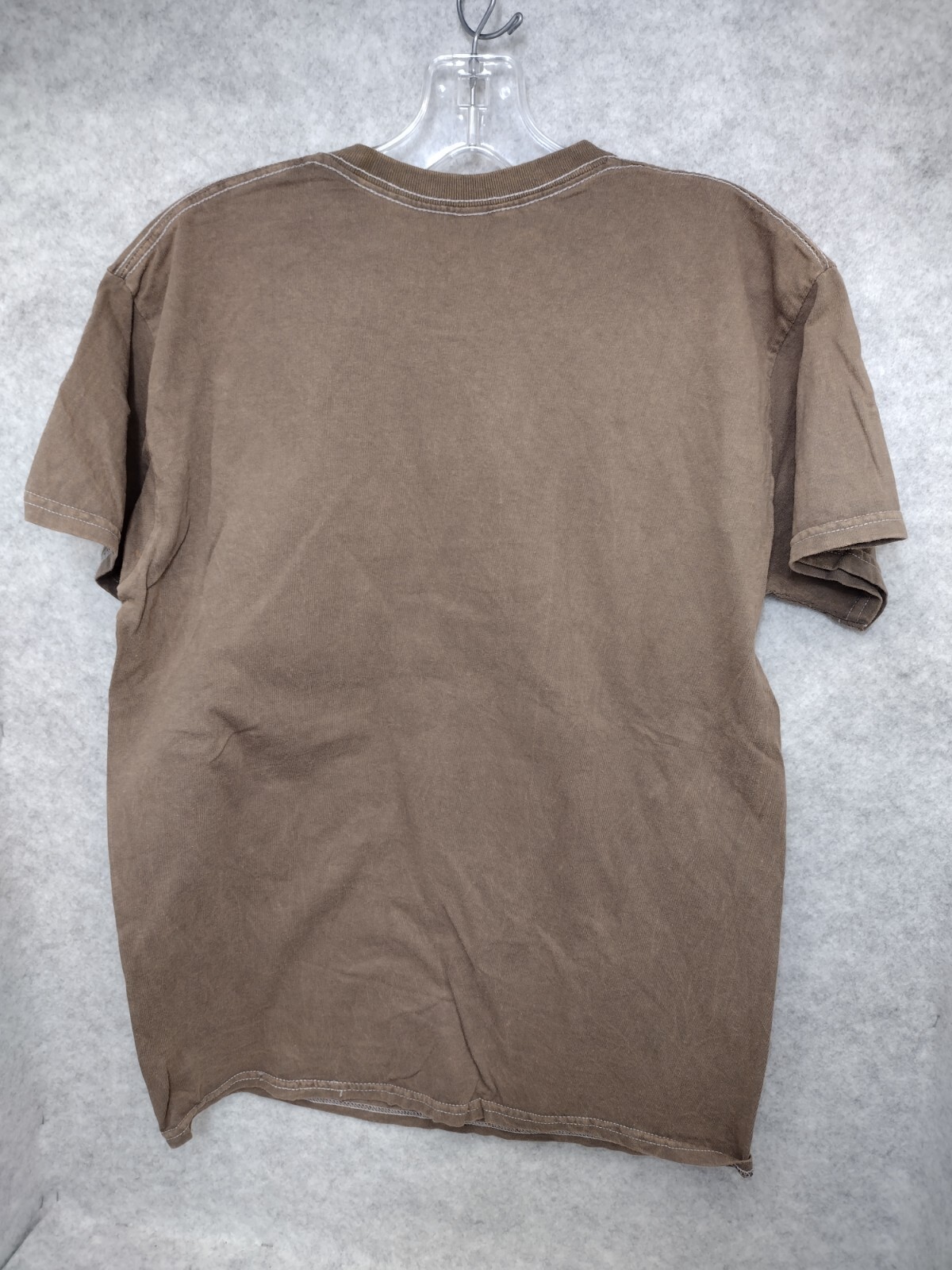 VanHalen Brown Medium ~Vintage Style Hip Hop Rock Tshirt Distressed Dyed 80s 90s gallery