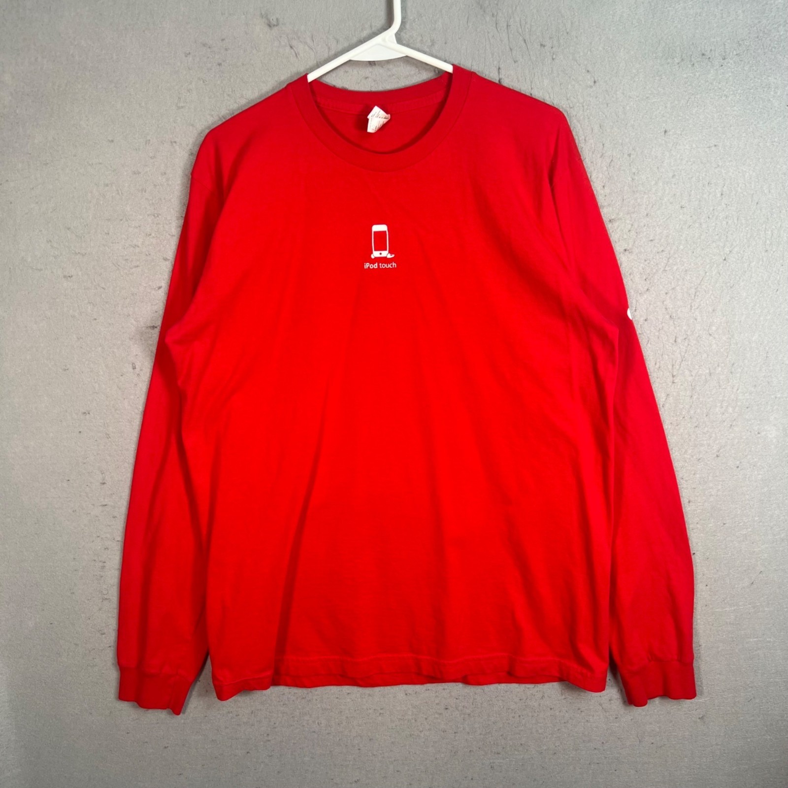 Apple Red iPod Touch Employee Long Sleeve Shirt Size Large gallery