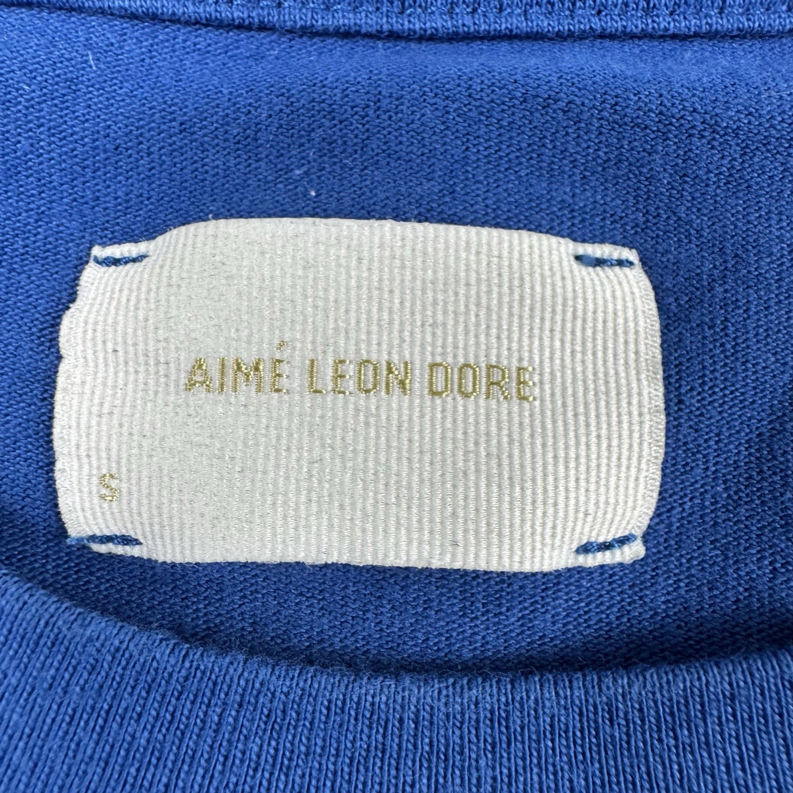 Aime Leon Dore Blue Floral S/S Cotton Men’s T Shirt Size Large Portugal gallery