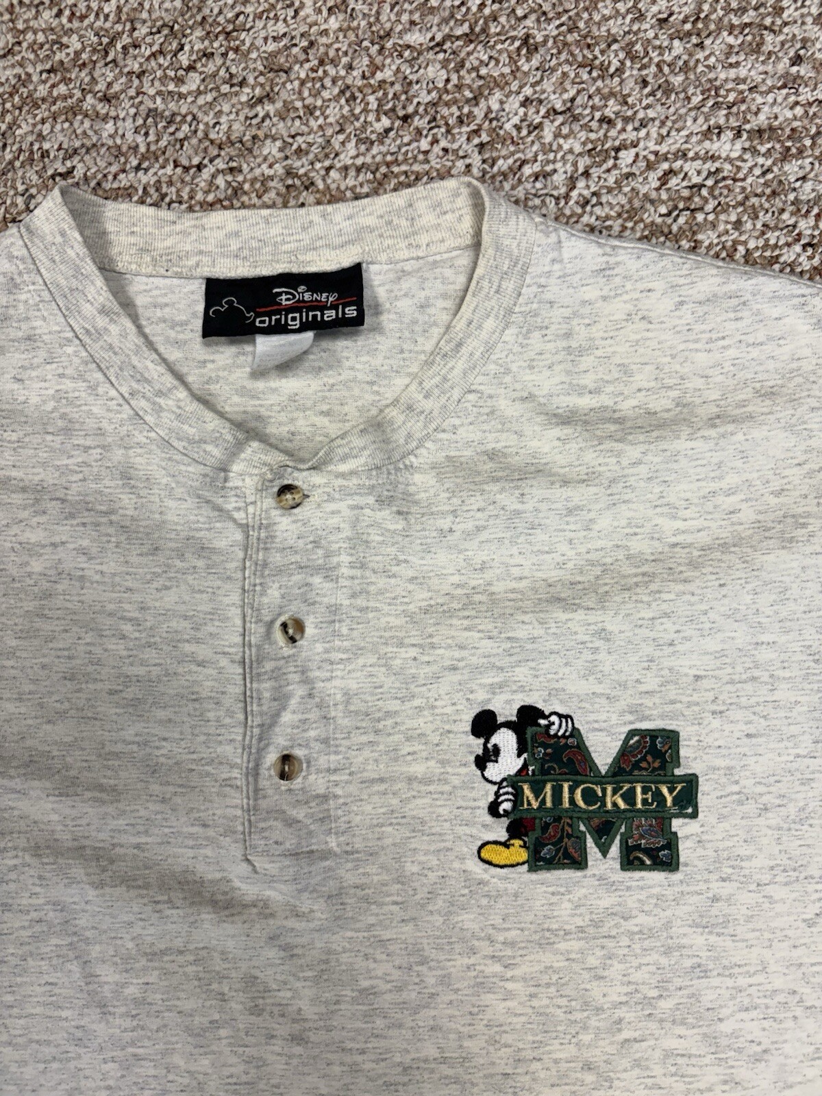 Vintage Disney Originals Shirt Mickey Embroidered Logo•Size N/A View Measurement gallery