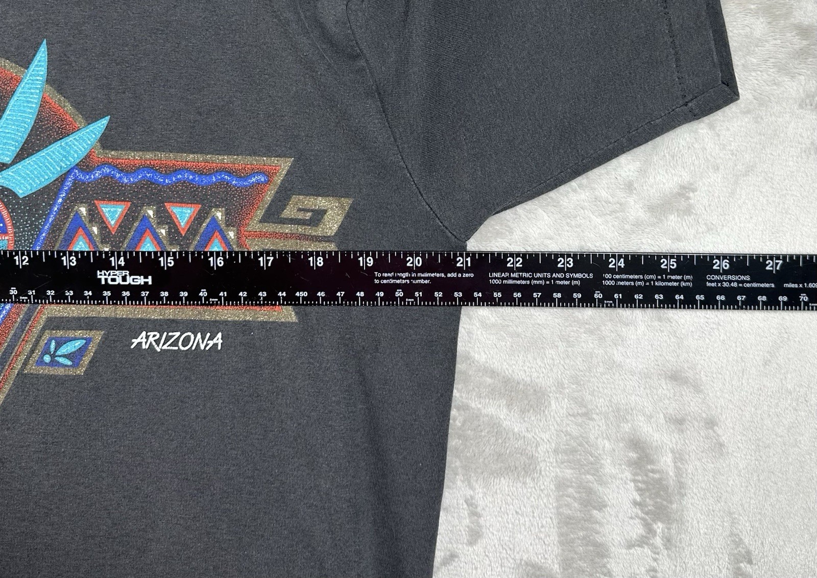 Vintage 1992 Nathan Richards Arizona T-Shirt Mens XL Black Glitter Southwest USA gallery