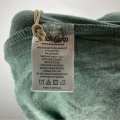 NWT DUCK CAMP Original Bamboo Tee Heathered Sea Drift Large