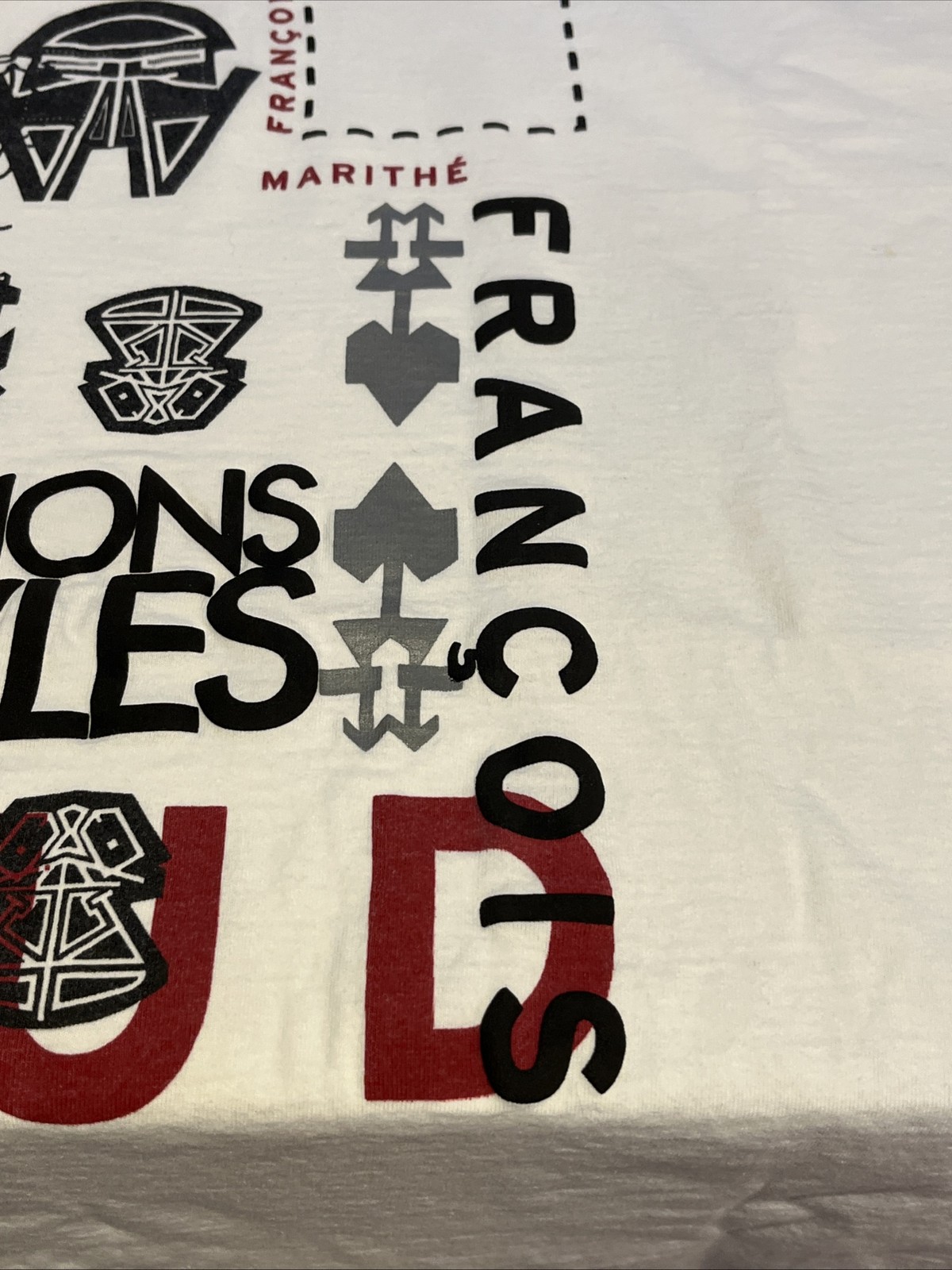 Marithe Francois Girbaud Y2K Tee Shirt Mens Graphic Equations Paris France Large gallery