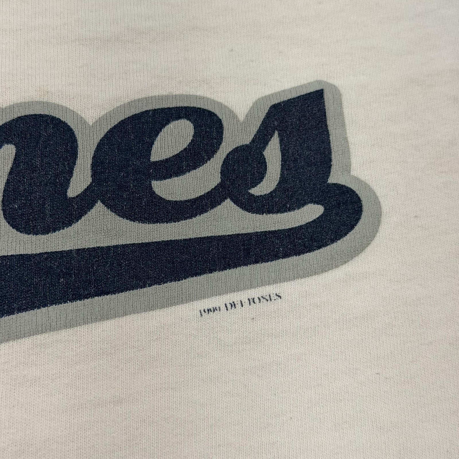 Vintage Deftones Shirt Mens Medium White Giant Ringer Raglan Band Tee 1999 gallery