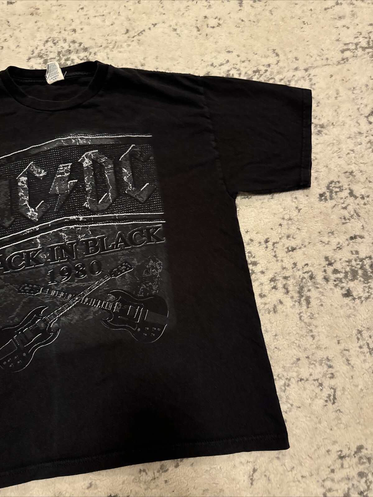 AC/DC Back In Black T-Shirt Mens Sz Large Delta Pro Weight Tag gallery
