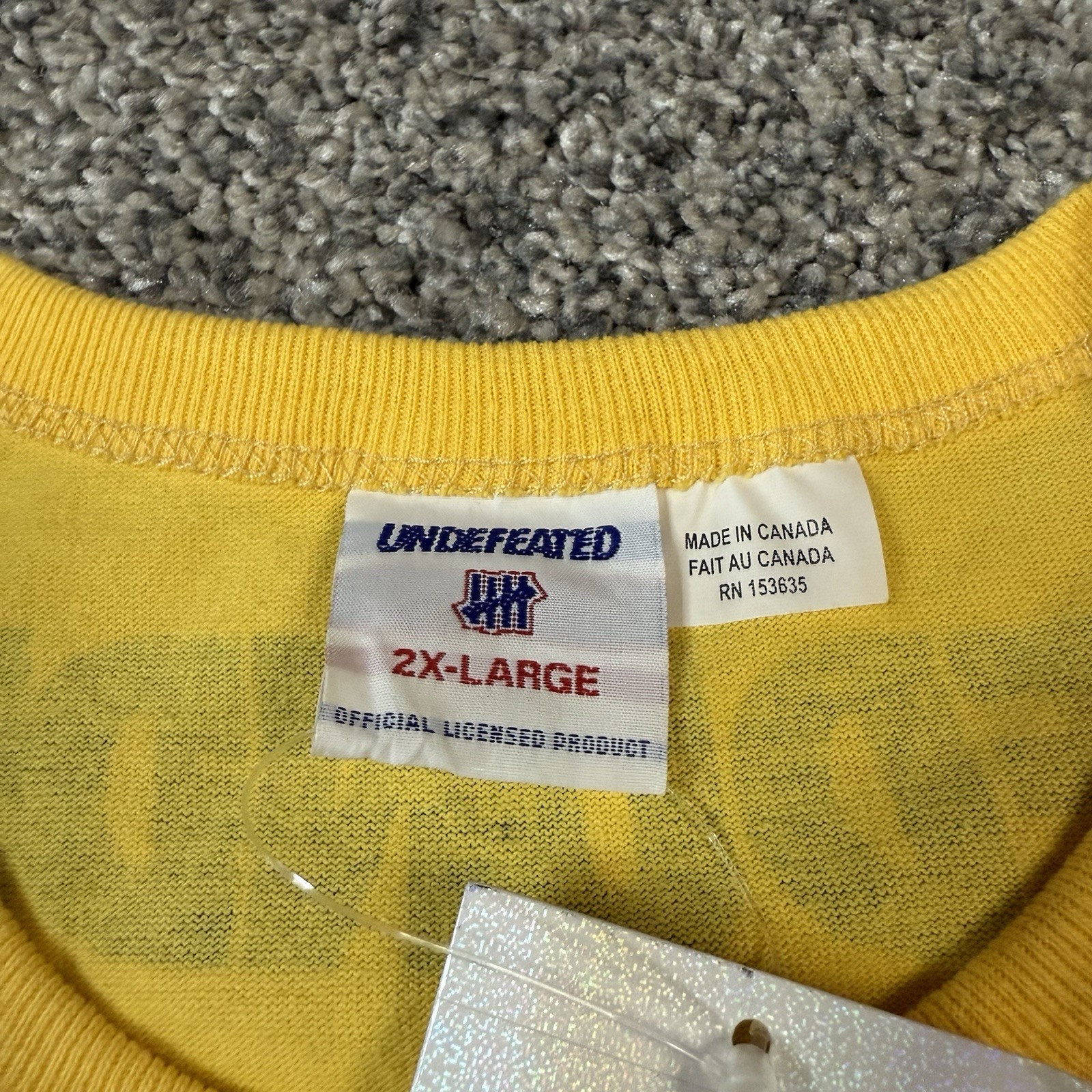 Undefeated All Over Print Aop Spellout Streetwear Pocket T Shirt Size 2XL NEW gallery
