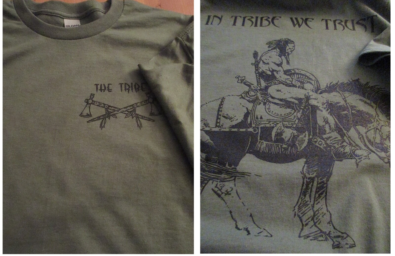 TACDEVRON2 Navy SEAL/s The Tribe Red Squadron “In Tribe We Trust” T-Shirt XL