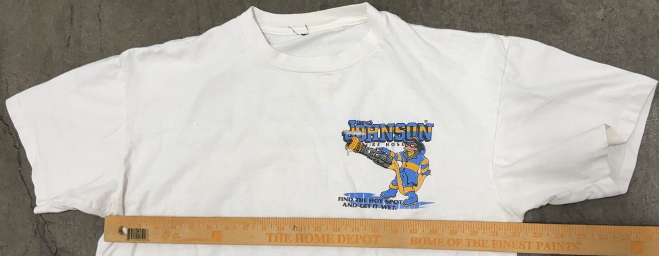 Vintage 1995 Big Johnson Fire Hoses “Find The Hit Spot And Get It Wet” Shirt gallery