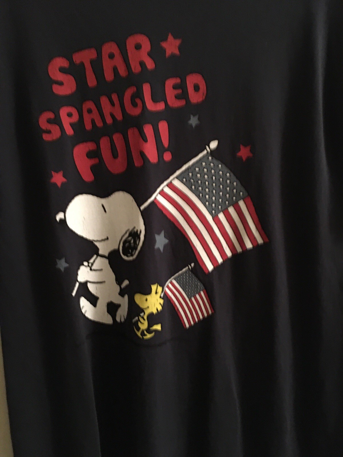 PEANUTS SNOOPY USA PATRIOTIC “Star Spangled Fun” T-SHIRT S/S MENS SIZE M NEW gallery