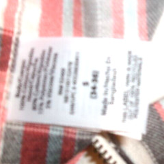 NWT No Boundaries Men’s S 34-36 Zip Hooded Gray Plaid Lightweight Flannel Shirt