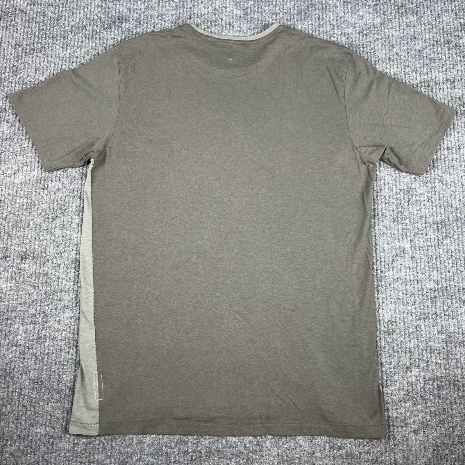 Rag & Bone T-Shirt Mens M 2 Tone Olive Peruvian Cotton Short Sleeve Crew Neck gallery