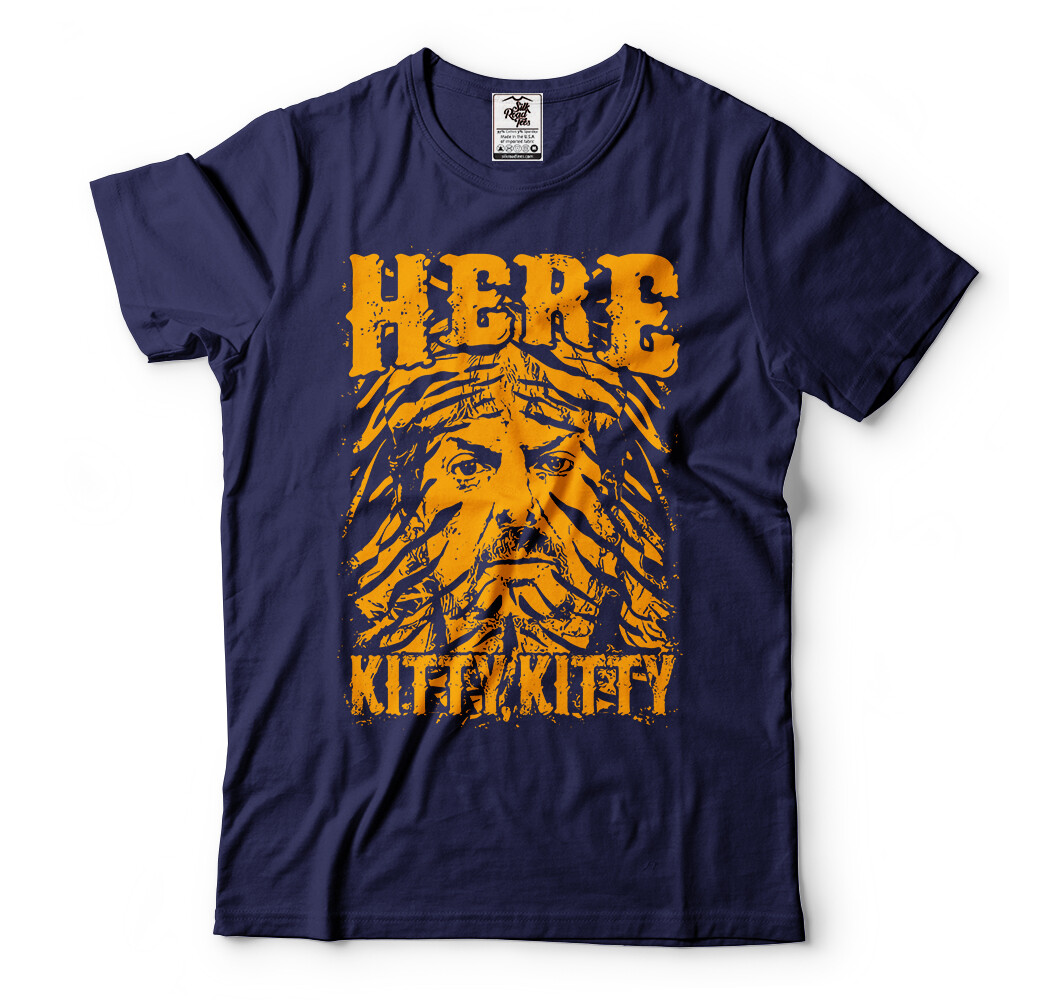 Joe Exotic Here Kitty Kitty Shirt Zoo Keeper Tiger King Mens shirt Popular Tee gallery