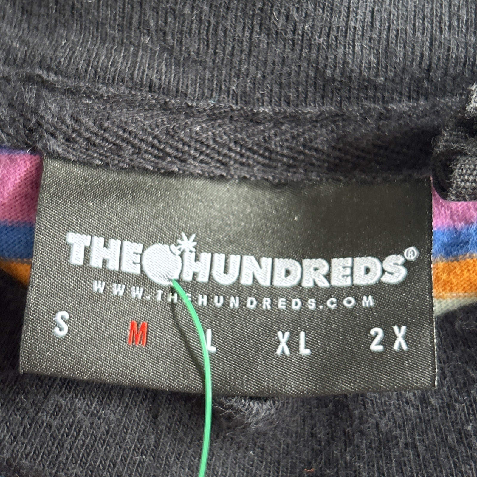 The Hundreds Multi-Color Striped T-Shirt Size Medium Y2K Vintage gallery