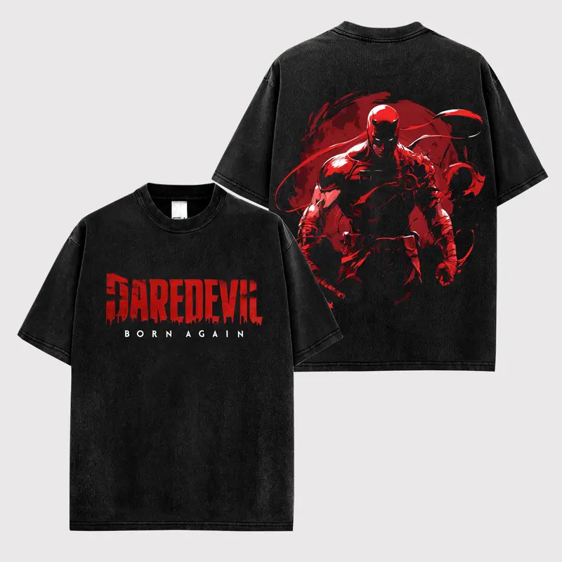 Daredevil Born Again Premium Cotton T-Shirt, The Man Without Fear Graphic Shirt, gallery