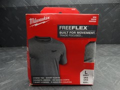 Milwaukee Men’s Large Gray Cotton/Polyester Short-Sleeve Hybrid Work T-Shirt