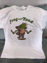 NWT Frog and Toad Grapic White T-Shirt Men’s Sz XL & Women’s Sz 2X Pit 2 Pit 25″