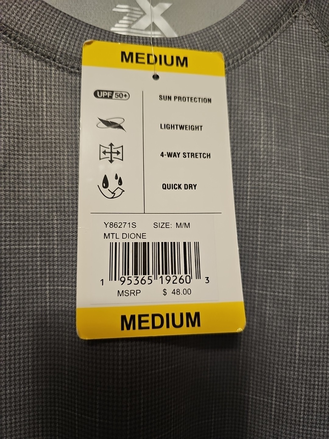 Zeroxposur Mens Sun Protection T Shirt Gray Size Medium gallery