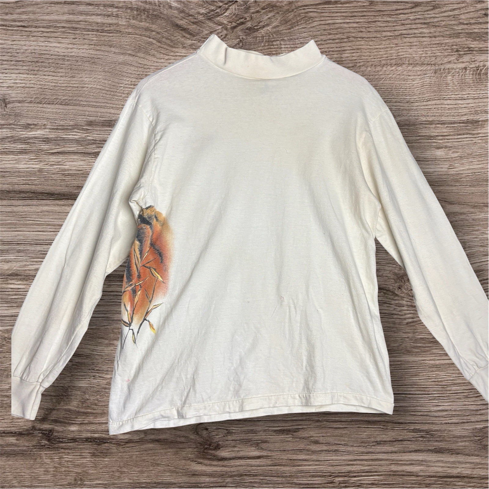 Vintage Siberian Tiger Mens Shirt Single Stitch Graphic Nature Art Hiker 90s gallery