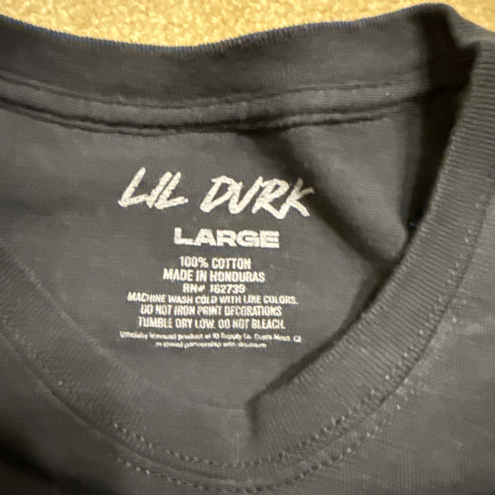 Lil Durk Death Ain’t Easy OTF Durkio Krazy Tour T-Shirt Black Mens Large L gallery