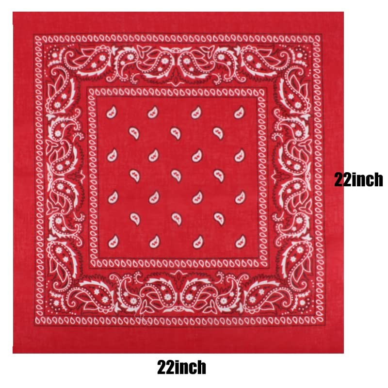 16PCS Bandanas Unisex Paisley Bandanas Bulk Multi-Purpose Headband Cowboy Hea... gallery