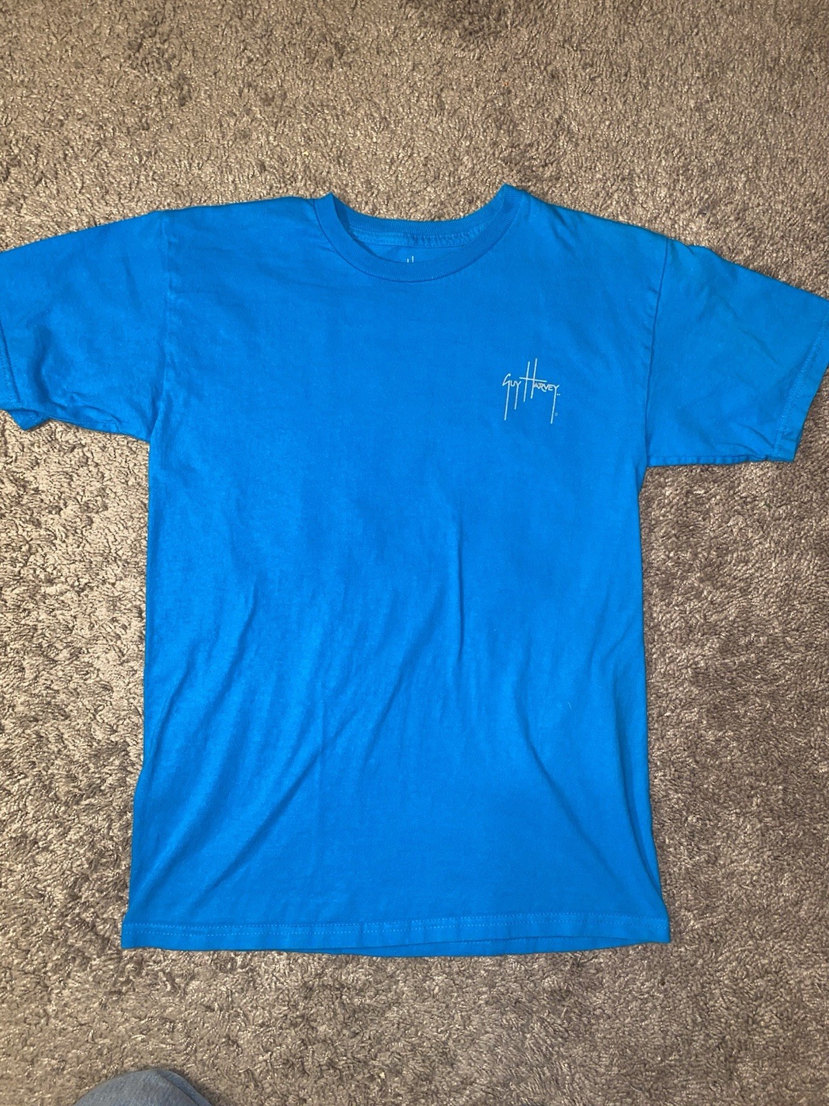 Guy Harvey Graphic Ocean Fish Tee Mens Size Medium Blue Beach Shirt gallery