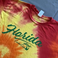 2010s Colortone Florida Sunshine State T Shirt Mens Large Tie Dye Souvenir