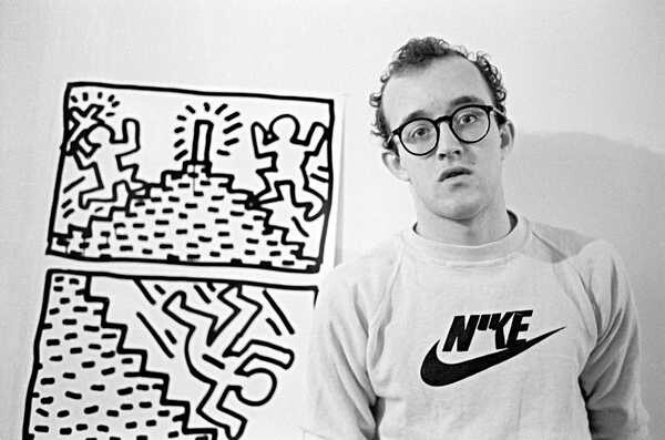 Pop Art SPRITE - 80’s Keith Haring Style Graphic T-Shirt Pink Green Adult Sz: L gallery