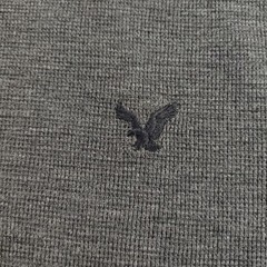 American Eagle Legend LG Athletic Thermal Shirt Black Raglan Sleeve B49.1GA3600