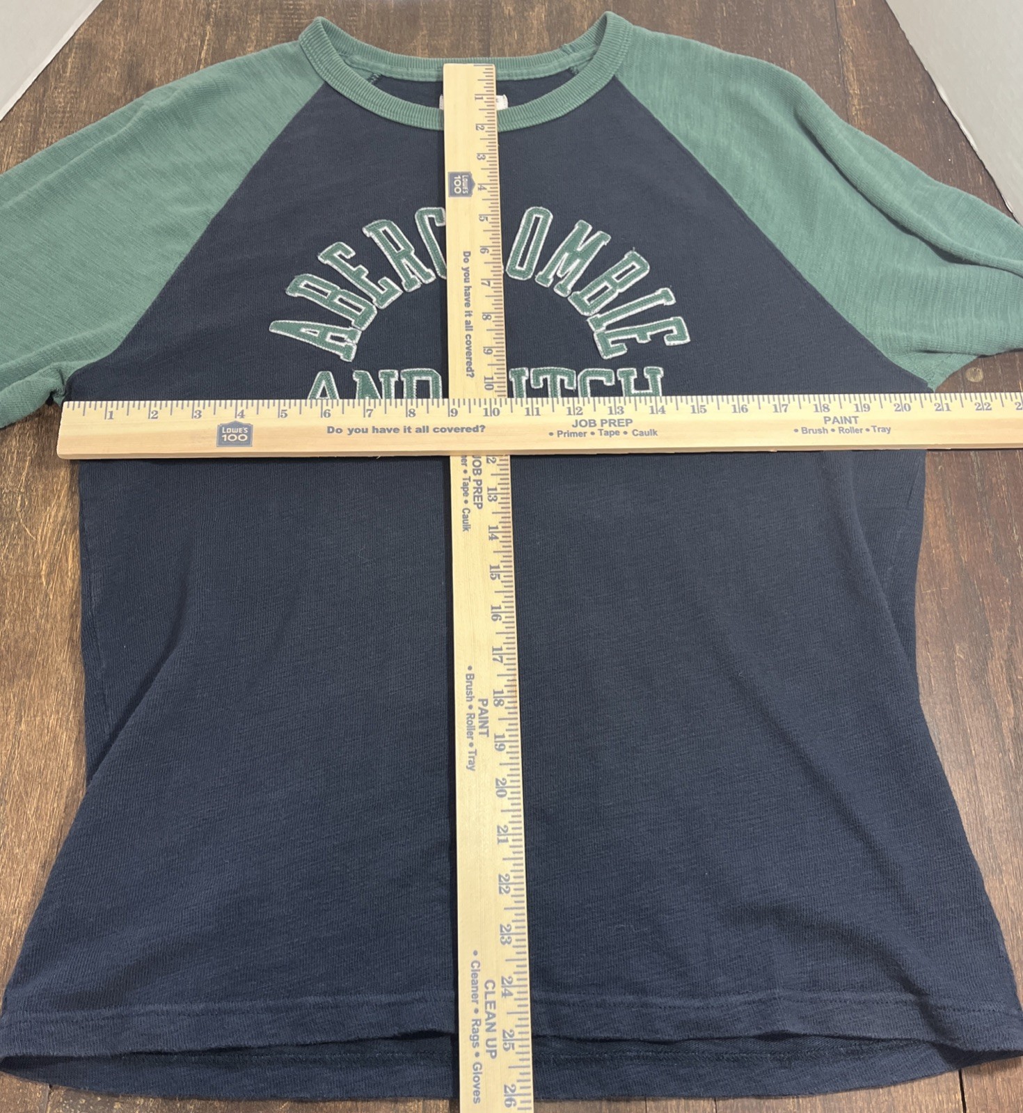 ABERCROMBIE & FITCH VINTAGE Y2K THERMAL HENLEY CREW JERSEY COTTON MENS Med SHIRT gallery