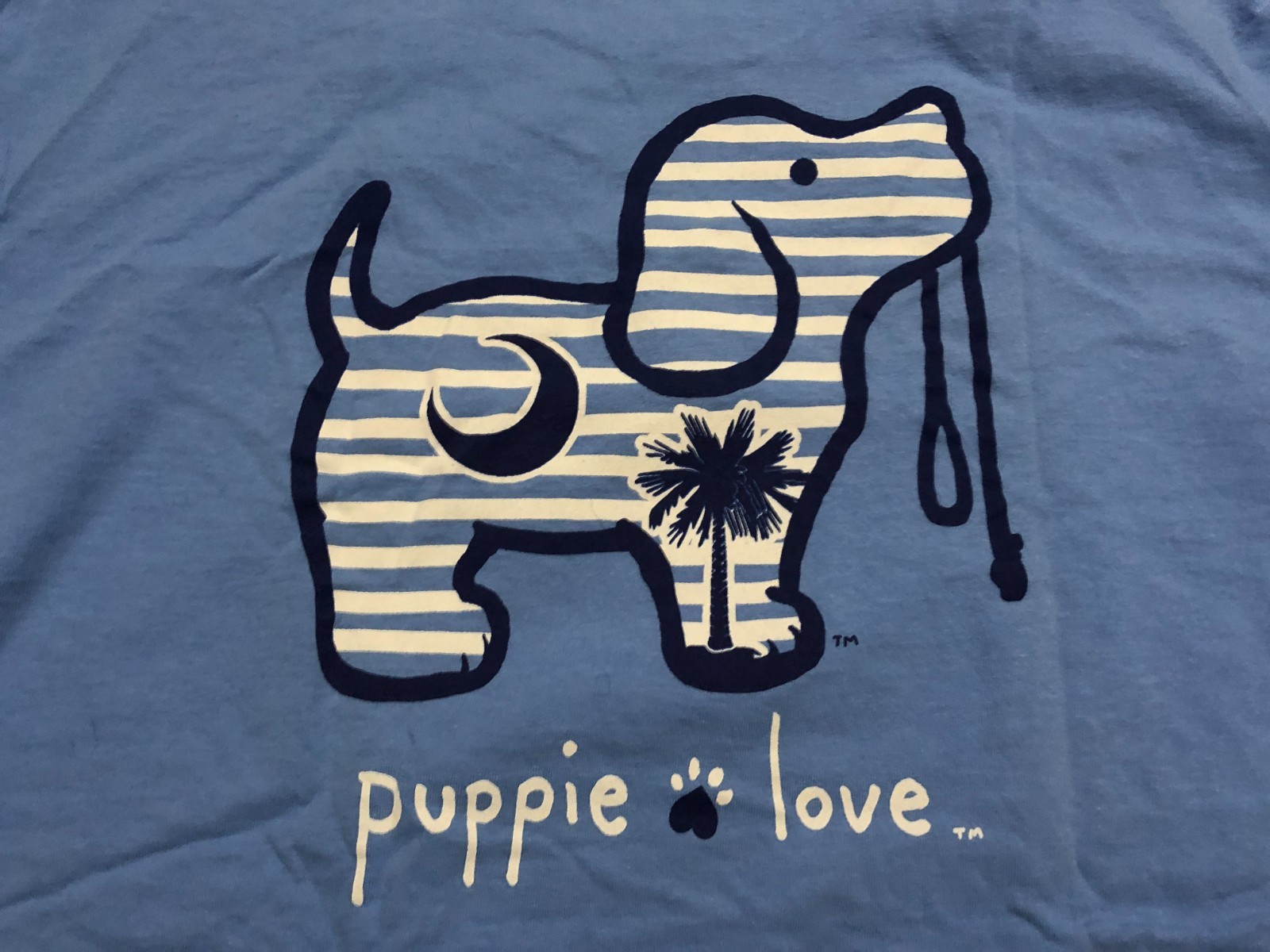 PUPPY LOVE L/S T SHIRT MENS XL BLUE SAVE LOVE RESCUE DOG SOUTH CAROLINA FLAG gallery