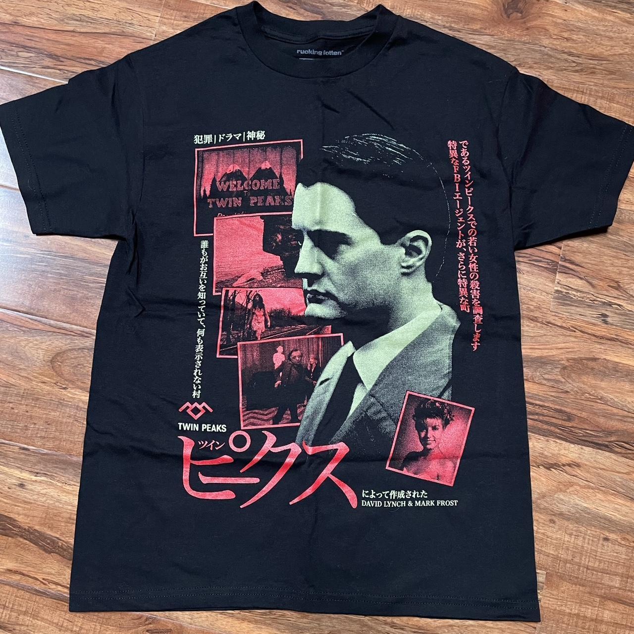 90s Remake Rucking Fotten – Twin Peaks shirt basic black T shirt NH16771