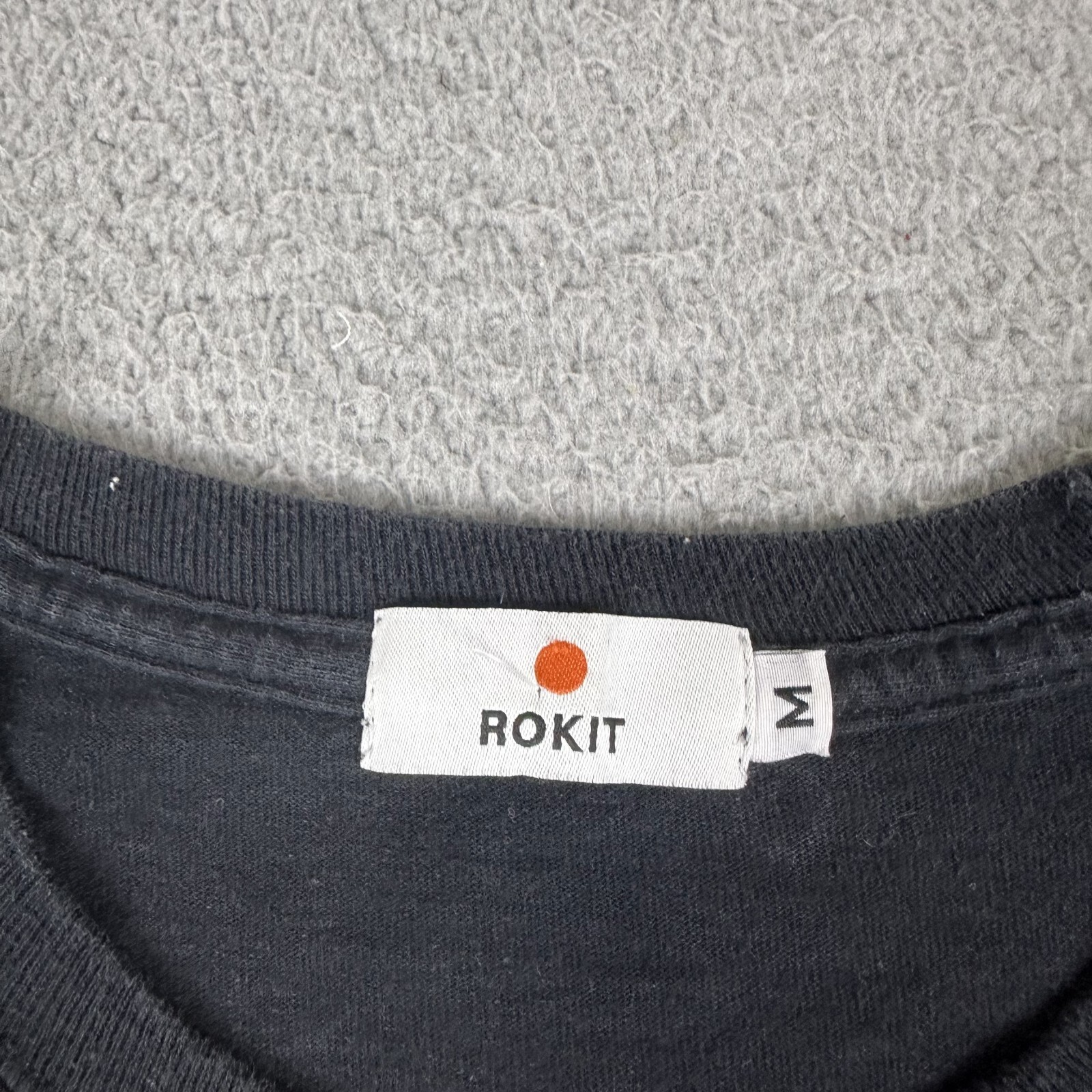 Rokit Superior Shirt Mens M Black Long Sleeve Crew Neck Trendy Pullover gallery