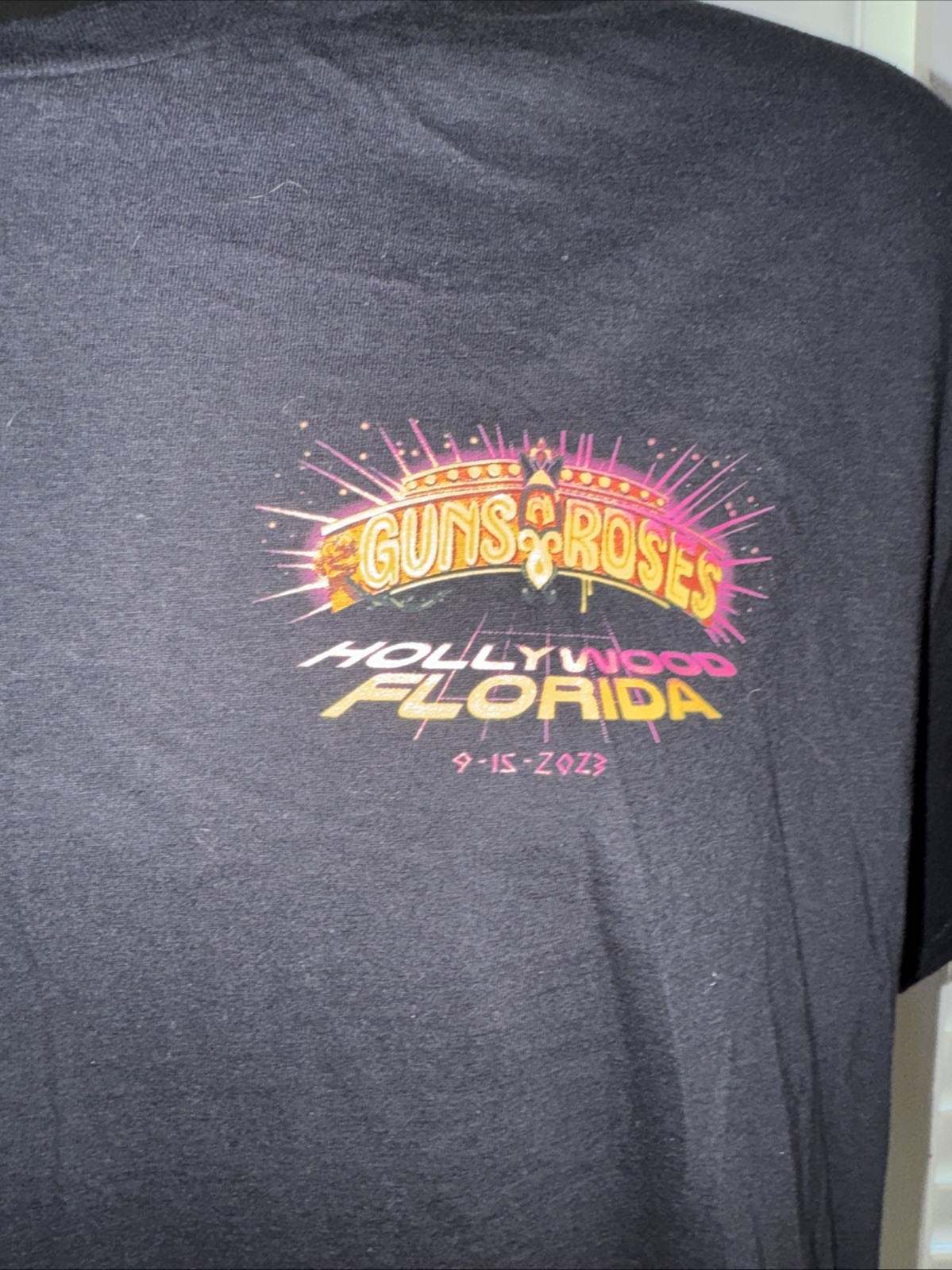 Official Guns N Roses Hollywood Fl 9/15/23 Event Shirt Size XL Extra Large New gallery