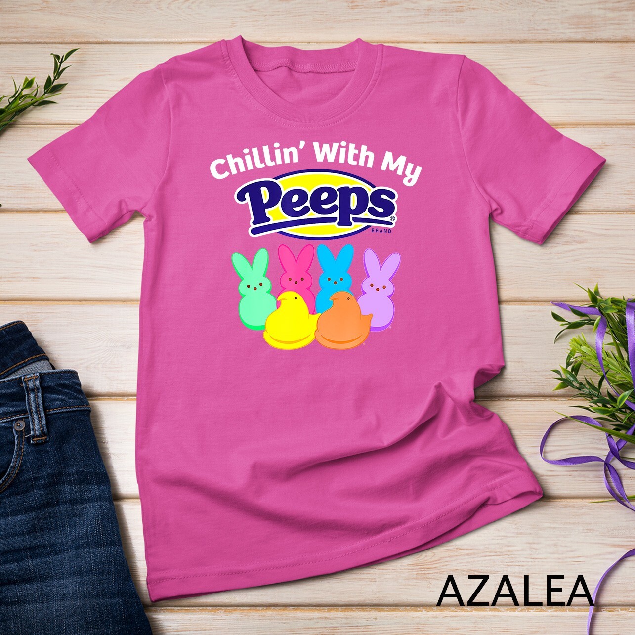 Peeps Easter Chillin' With My Peeps T-Shirt Unisex T-shirt gallery
