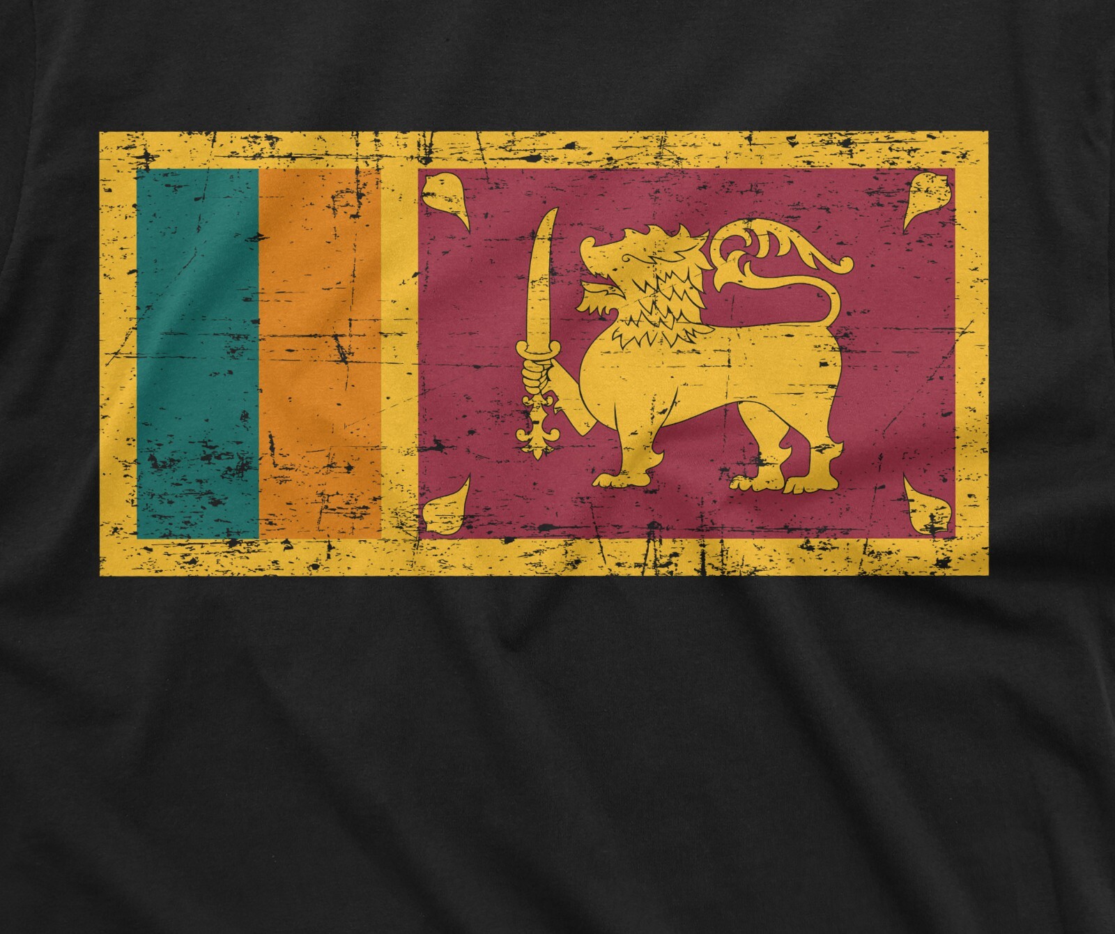 Sri Lanka Flag T-shirt Sri Lanka Coat of Arms nationality Patriotic Unisex Shirt gallery