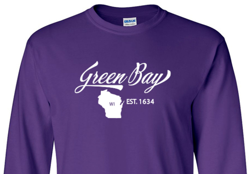 Green Bay Wisconsin State T-Shirt Long Sleeve Graphic Tees Unisex apparel gallery